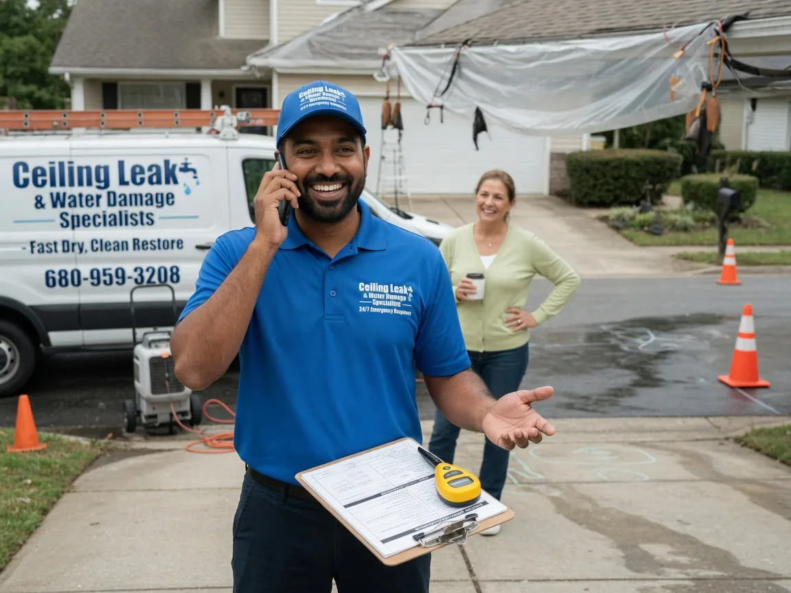 Ceiling Leak Cleanup Lake Mills, IA FAQs
